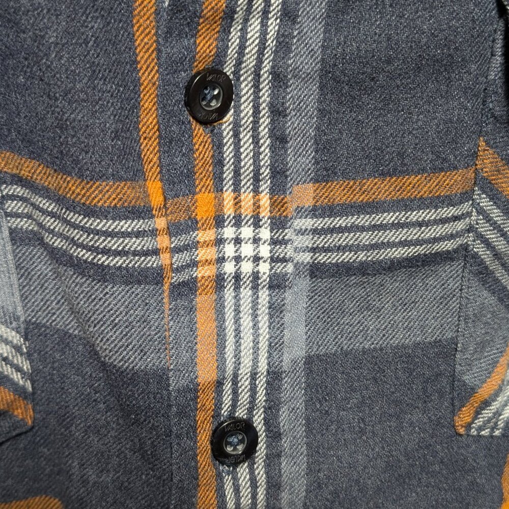 Valor Plaid Button Down Shirt Gray and Orange Size XXL - Picture 5 of 8